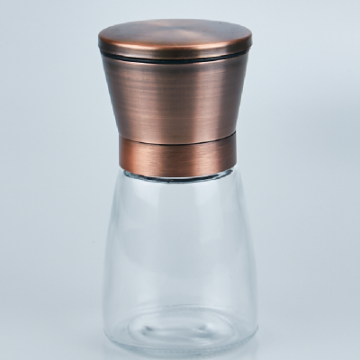 Amazon rose gold color carbon steel inner core manual 304 stainless steel pepper grinder Himalayan sea salt grinder factory