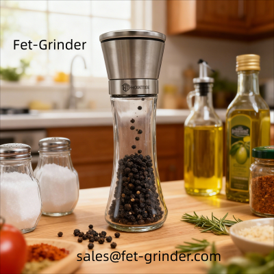 Custom Black Pepper Grinder/Mills with Private Logo & Branding