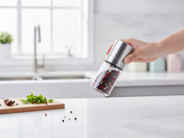 stainless steel pepper grinder